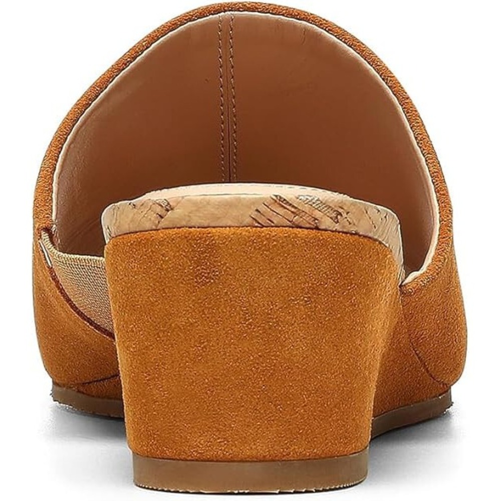 NYDJ Claudine Wedge Heel Mule in Cognac Size 6 NEW IN BOX $99 - Picture 5 of 8